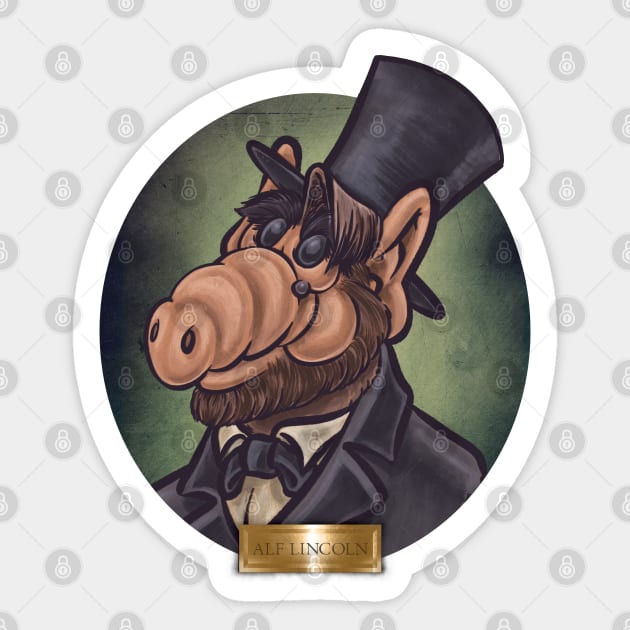 Alf Lincoln Sticker by majanation